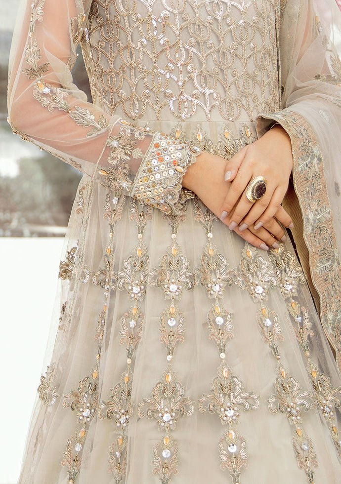 Akbar Aslam Astilbe Pakistani Net Anarkali - db25054