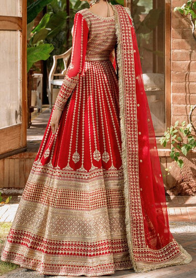 Akbar Aslam Nawazish Pakistani Raw Silk Lehenga Choli - db24740