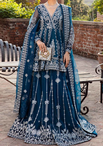 Akbar Aslam Nayara Pakistani Luxury Organza Dress - db24750