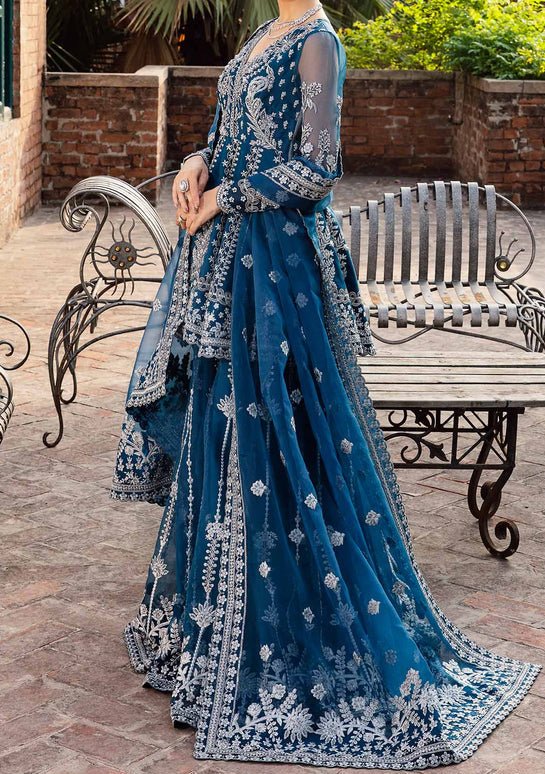 Akbar Aslam Nayara Pakistani Luxury Organza Dress - db24750