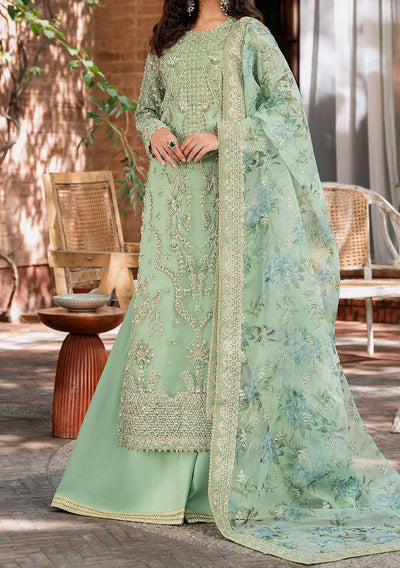 Akbar Aslam Riwayat Pakistani Luxury Organza Dress - db24735