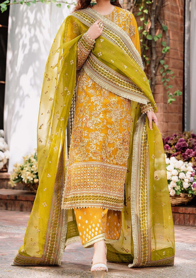 Akbar Aslam Rohi Pakistani Luxury Organza Dress - db24733