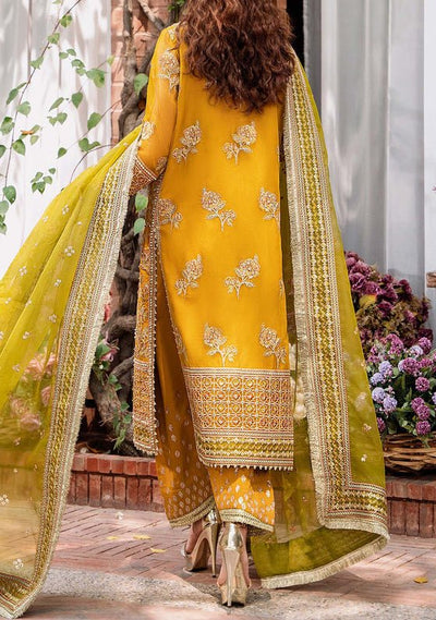 Akbar Aslam Rohi Pakistani Luxury Organza Dress - db24733