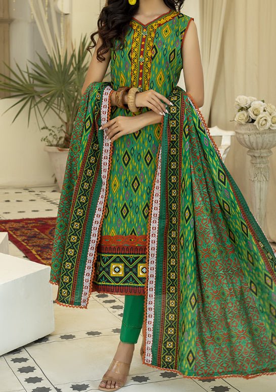 Alzohaib Designer Anum Printed Pakistani Lawn Dress - db19888