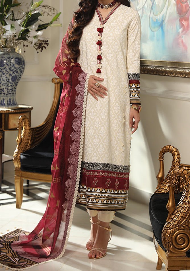 Asim Jofa Aira Pakistani Cotton Silk Dress - db23483