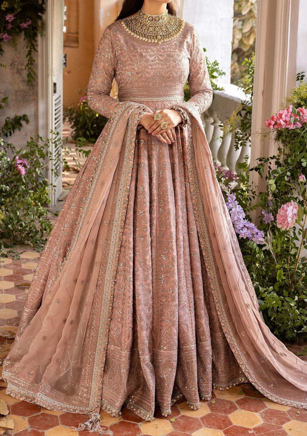 Asim Jofa Khwab Pakistani Chiffon Anarkali - db25200