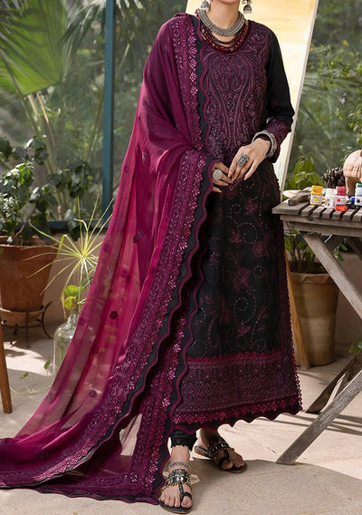 Asim Jofa Shadow Pakistani Lawn Silk Dress - db24434