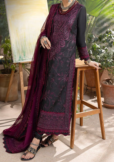 Asim Jofa Shadow Pakistani Lawn Silk Dress - db24434