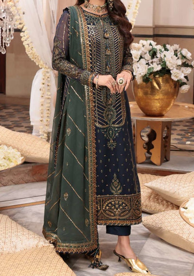 Asim Jofa Shehnai Festive Pakistani Chiffon Dress - db25024