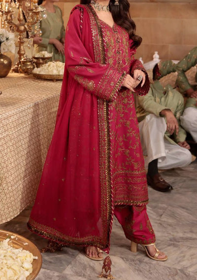 Asim Jofa Shehnai Festive Pakistani Raw Silk Dress - db25021