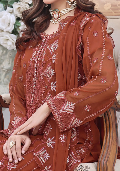 Bin Hameed Aira Heavy Embroidered Chiffon Dress - db24975