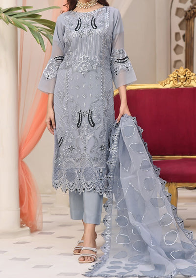 Bin Hameed Aira Heavy Embroidered Chiffon Dress - db24976