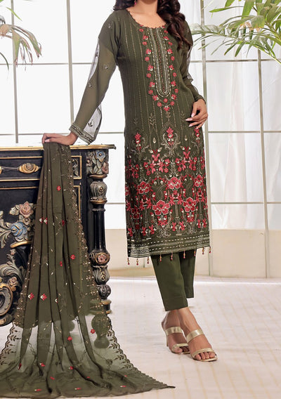 Bin Hameed Aleena Heavy Embroidered Chiffon Dress - db25130