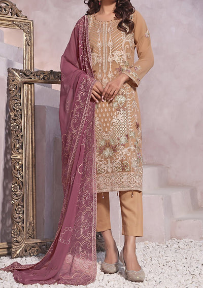 Bin Hameed Aleena Heavy Embroidered Chiffon Dress - db25129