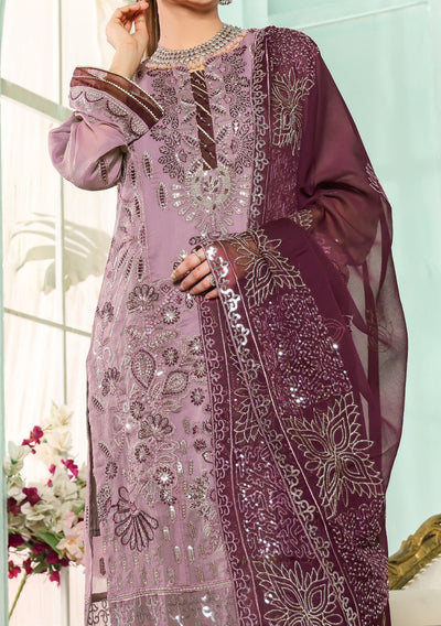 Bin Hameed Daneen Heavy Embroidered Chiffon Dress - db24970