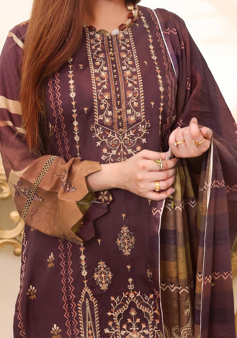 Bin Hameed Naira Ready Made Embroidered Lawn Dress - db25369