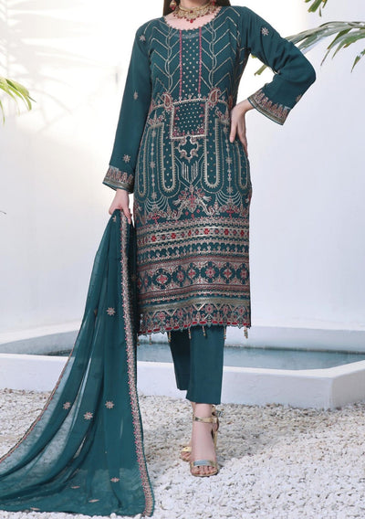 Bin Hameed Rameen Heavy Embroidered Chiffon Dress - db25327