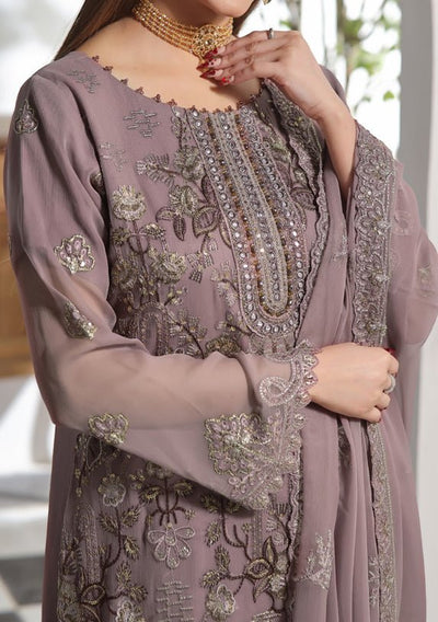 Bin Hameed Ranika Heavy Embroidered Chiffon Dress - db25052