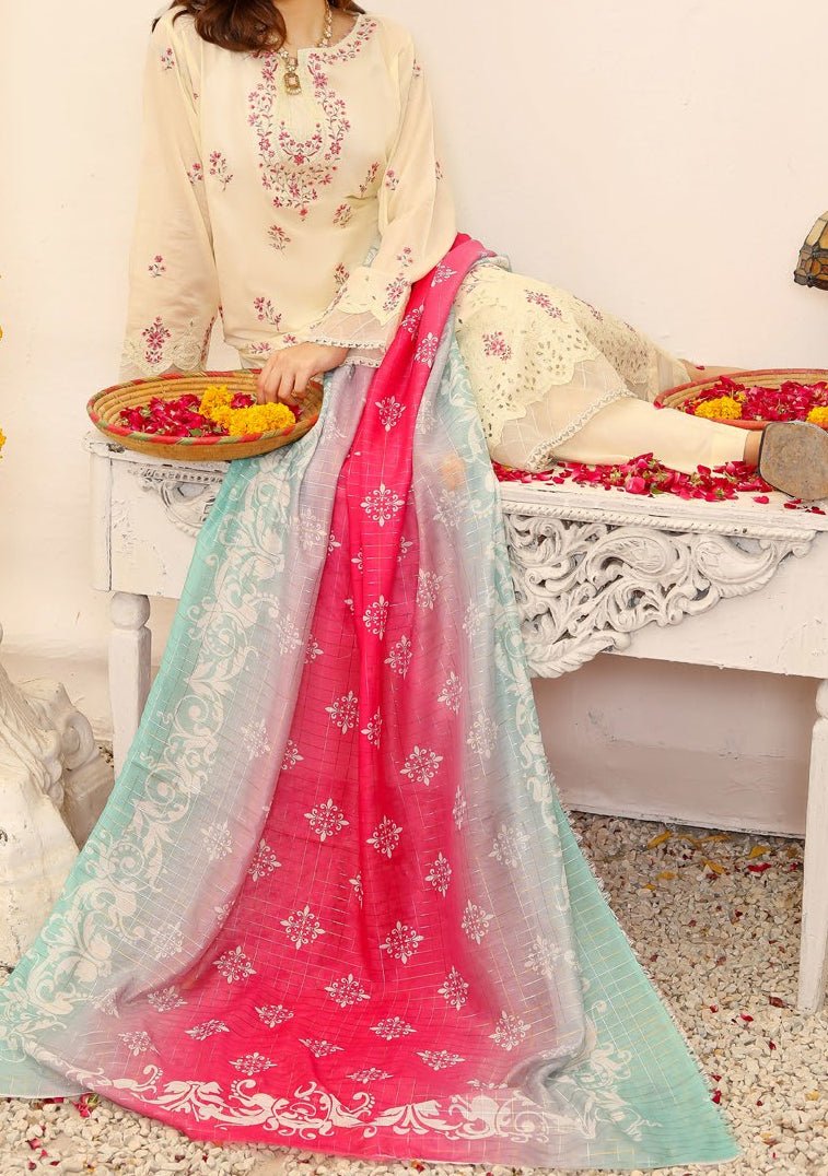 Bin Hameed Ready Made Embroidered Lawn - db22867