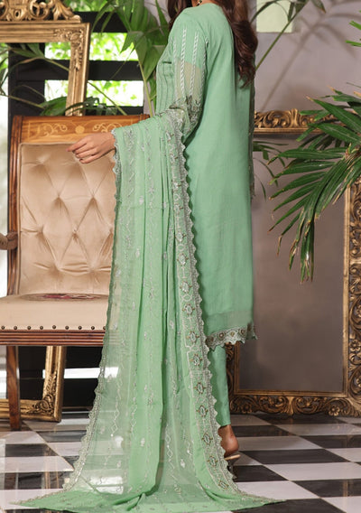 Bin Hameed Ready Made Heavy Embroidered Chiffon Dress - db24774