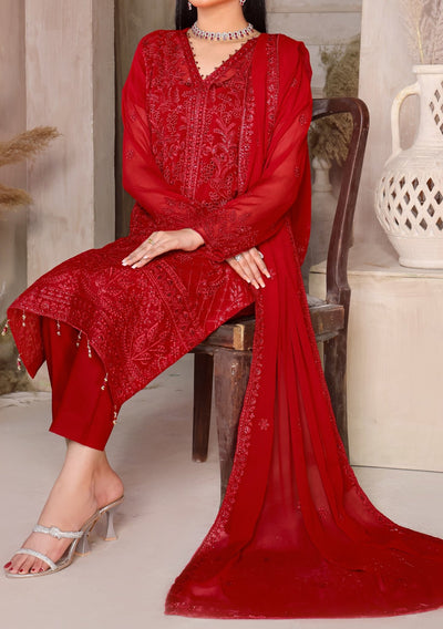 Bin Hameed Tahreem Heavy Embroidered Chiffon Dress - db25572