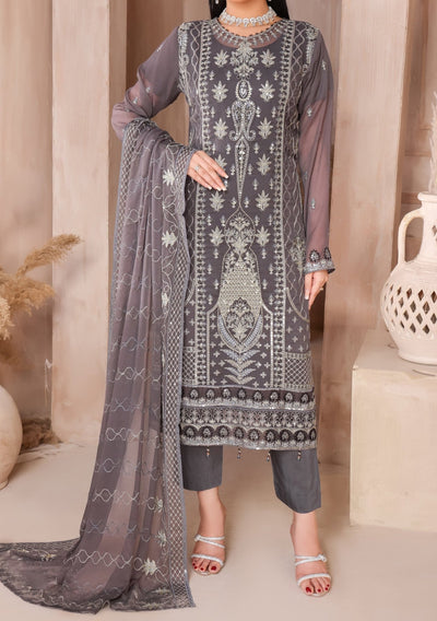 Bin Hameed Tahreem Heavy Embroidered Chiffon Dress - db25573