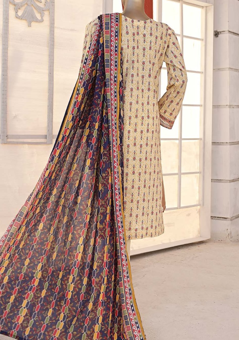 Bin Saeed Embroidered Ready Made Lawn Dress - db21780