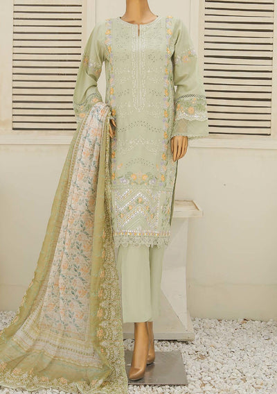 Bin Saeed Ready Made Embroidered Cotton Dress - db23707