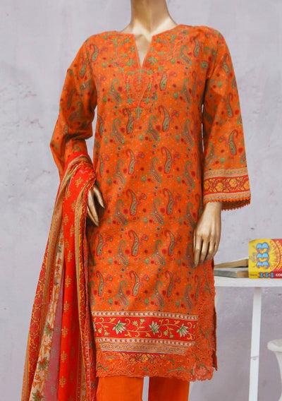 Bin Saeed Ready Made Embroidered Cotton Dress - db24273