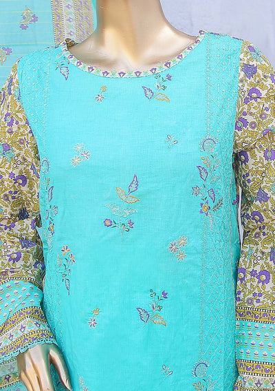 Bin Saeed Ready Made Embroidered Cotton Dress - db24460