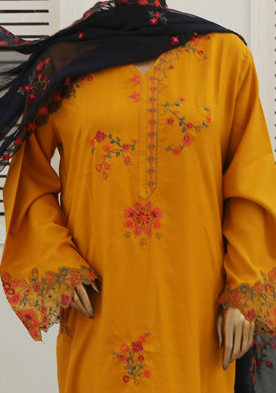 Bin Saeed Ready Made Embroidered Karandi Dress - db23754