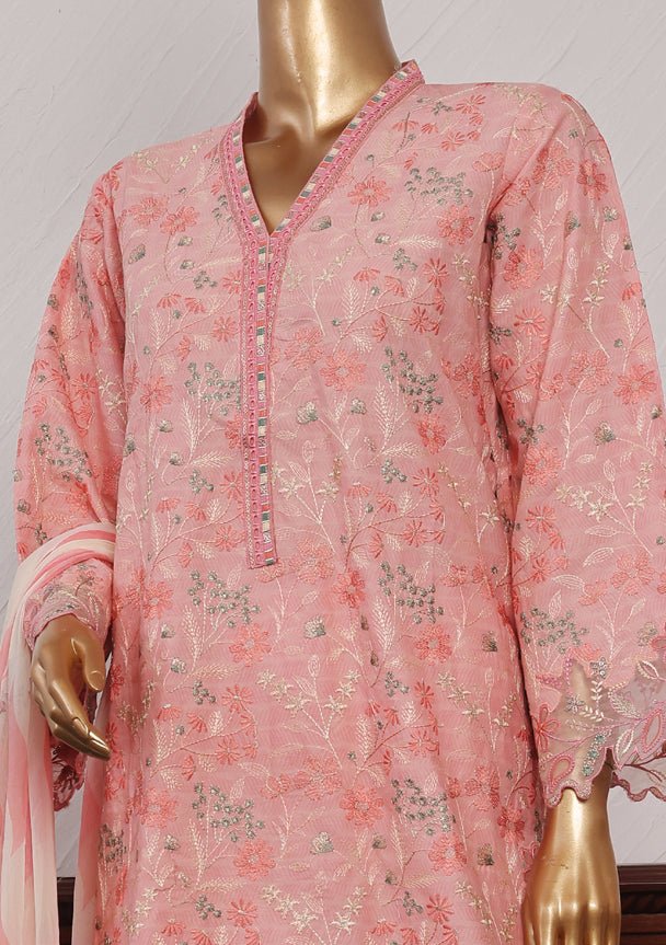 Bin Saeed Ready Made Embroidered Lawn Dress - db25675