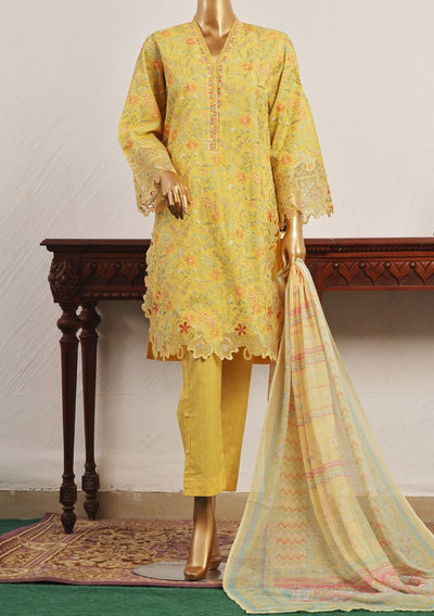 Bin Saeed Ready Made Embroidered Lawn Dress - db25678