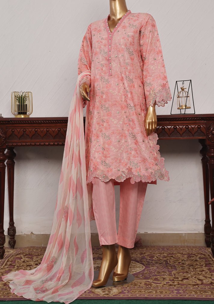 Bin Saeed Ready Made Embroidered Lawn Dress - db25675