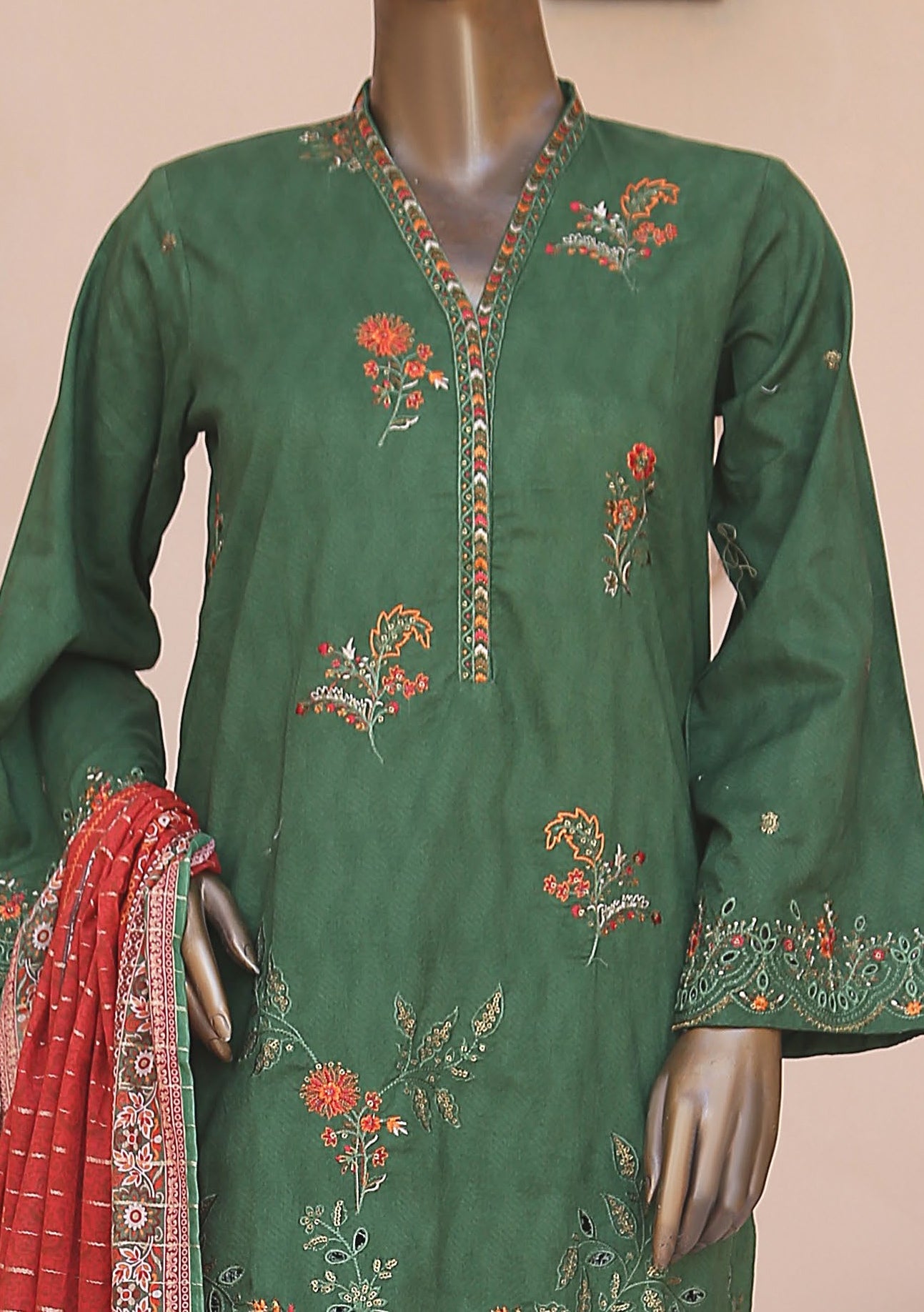 Bin Saeed Ready Made Embroidered Lawn Dress - db23510