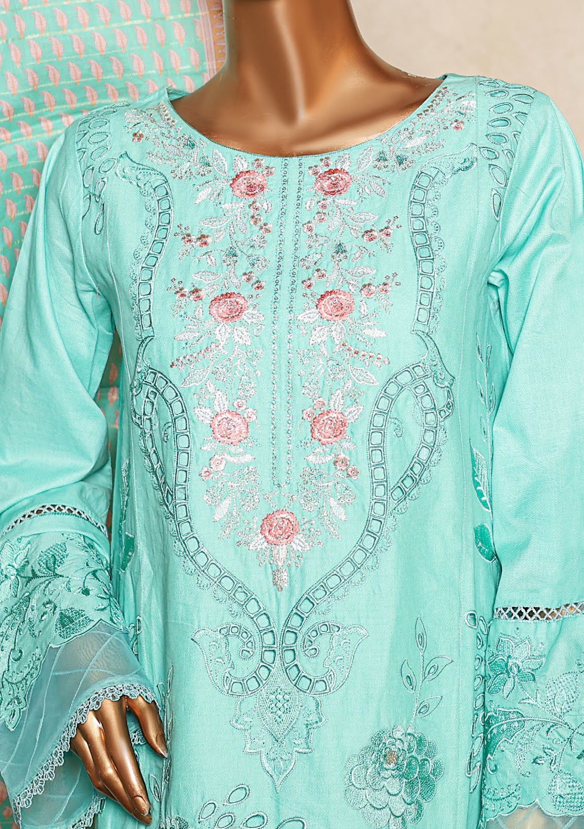 Bin Saeed Ready Made Embroidered Lawn Dress - db25127