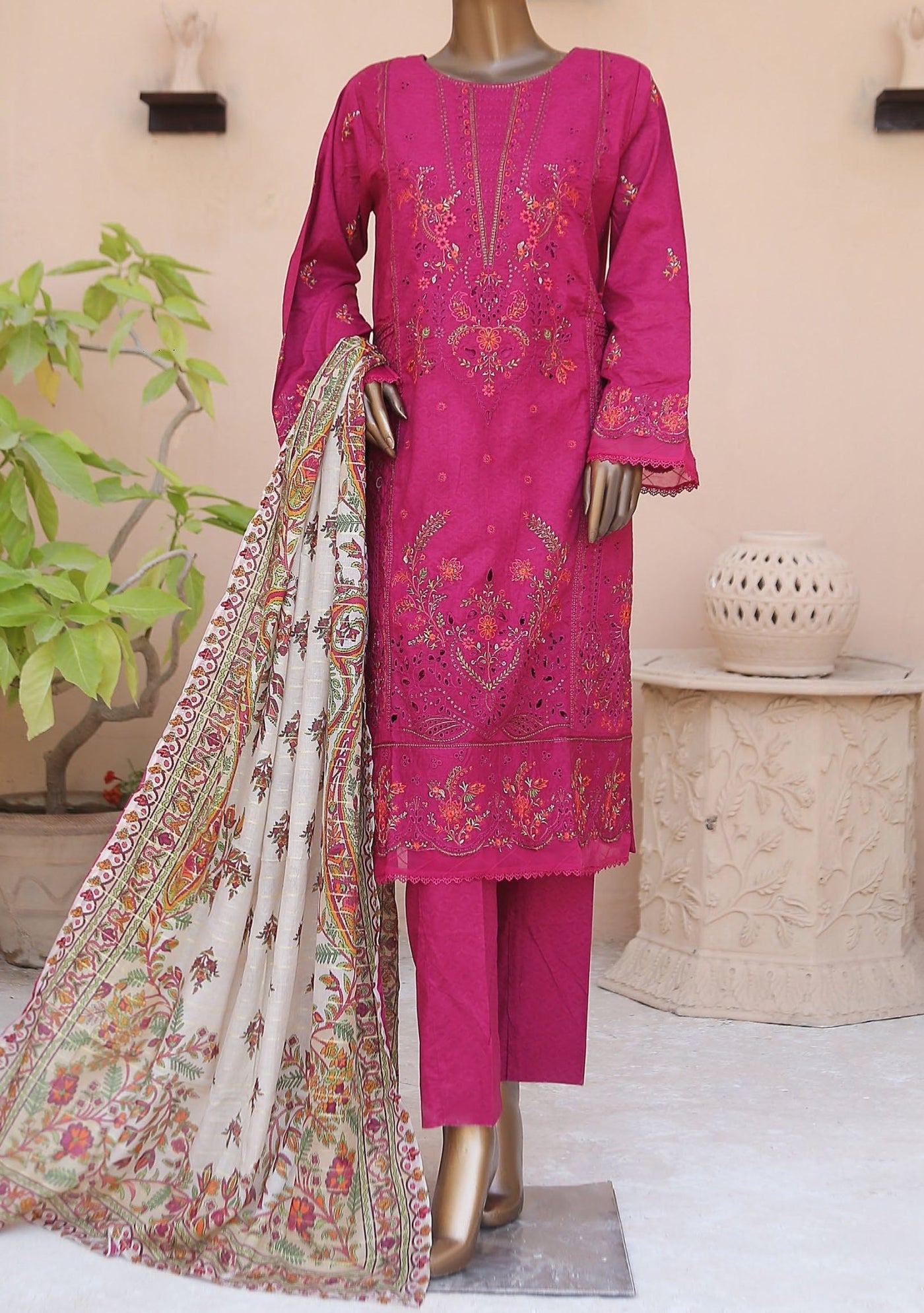 Bin Saeed Ready Made Embroidered Lawn Dress - db23513