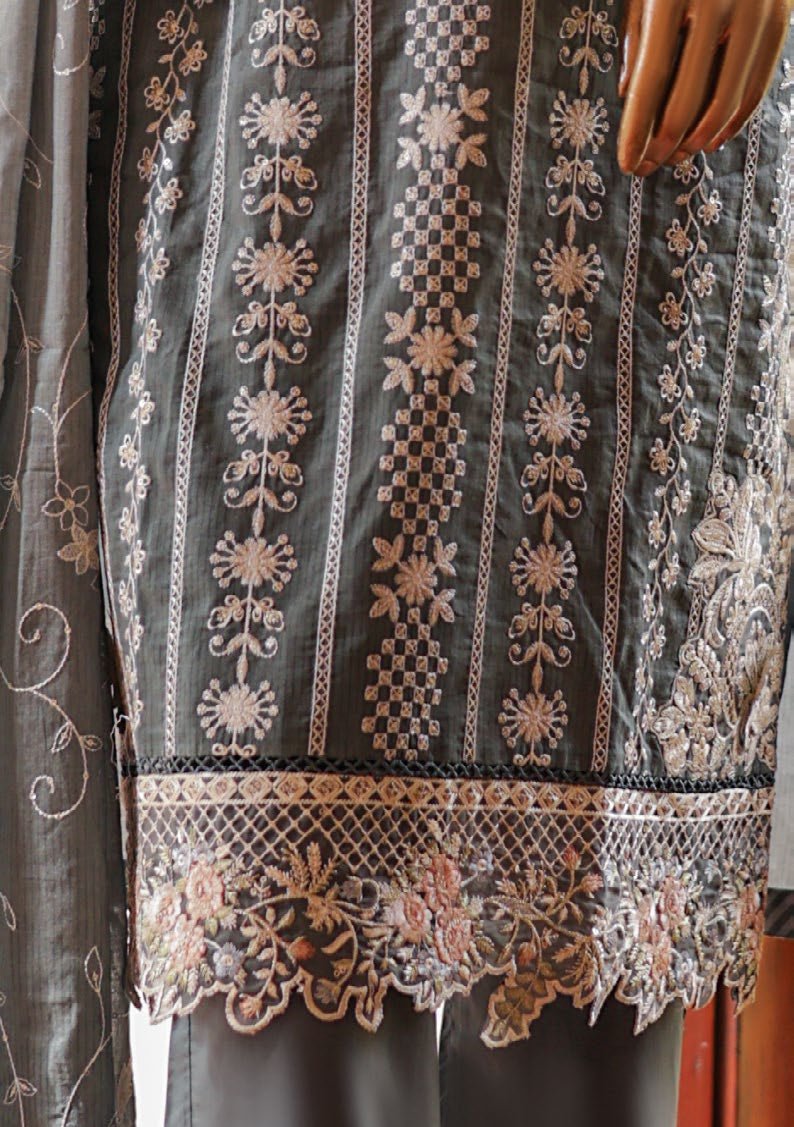 Bin Saeed Ready Made Embroidered Lawn Dress - db25443