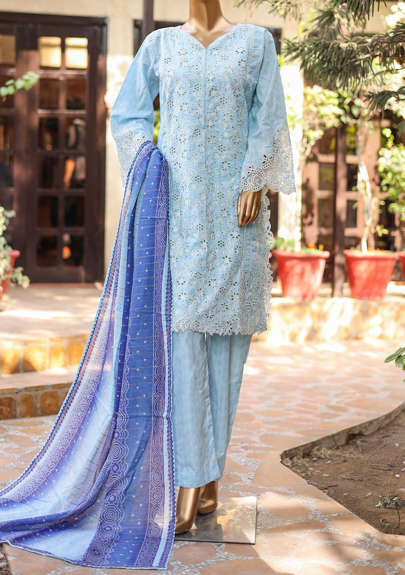 Bin Saeed Ready Made Embroidered Lawn Dress - db25119