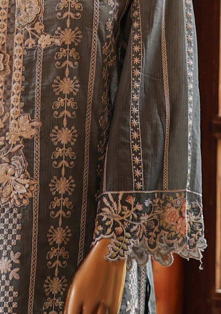 Bin Saeed Ready Made Embroidered Lawn Dress - db25443