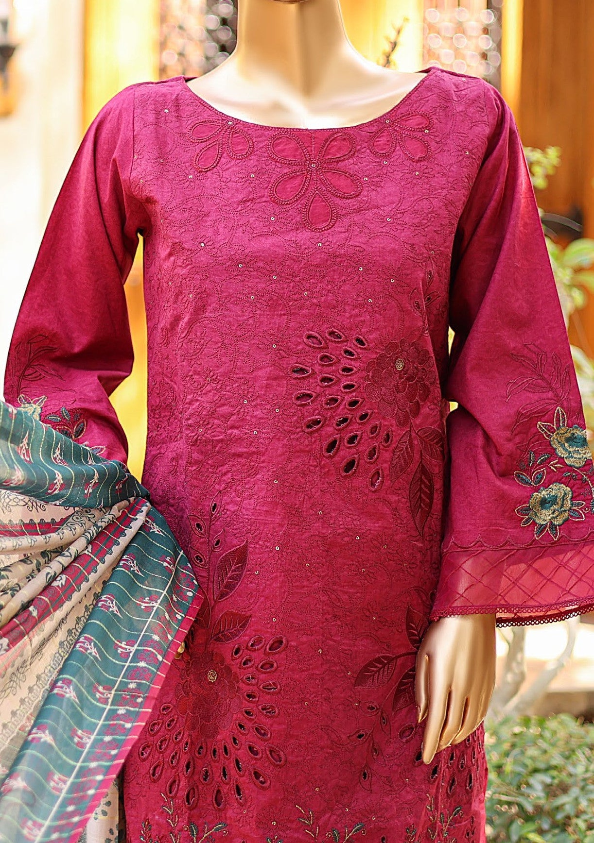 Bin Saeed Ready Made Embroidered Lawn Dress - db25110