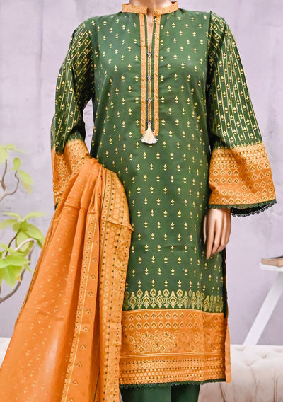 Bin Saeed Ready Made Printed Cotton Dress - db24348