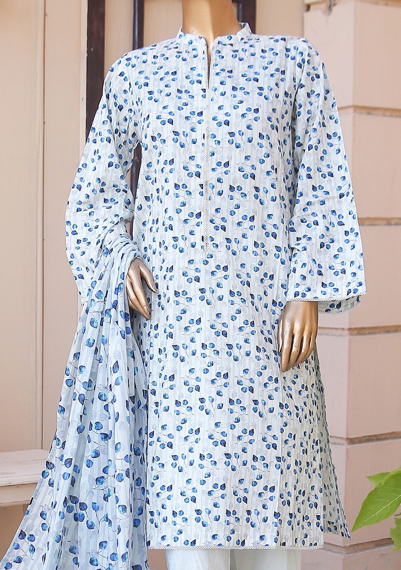 Bin Saeed Ready Made Printed Cotton Dress - db23561