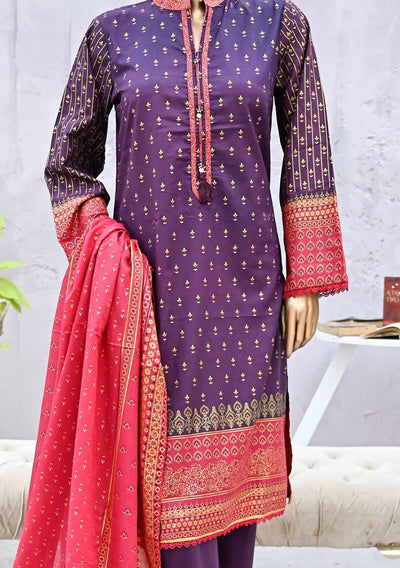 Bin Saeed Ready Made Printed Cotton Dress - db24344