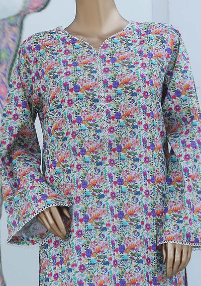 Bin Saeed Ready Made Printed Cotton Dress - db23742