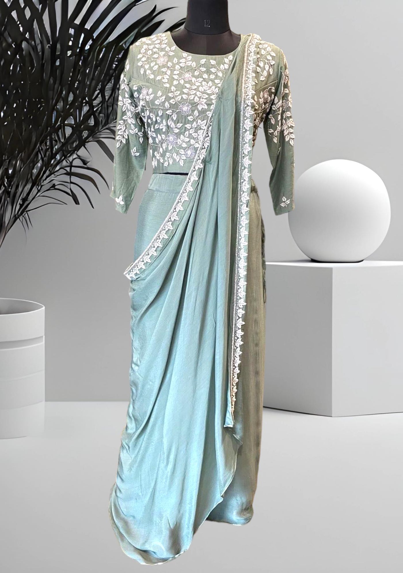 Boutique Designer Ready To Wear Saree Gown - db21904