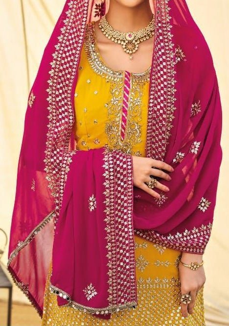 Eba Designer Armani Party Wear Sharara Suit - db18879