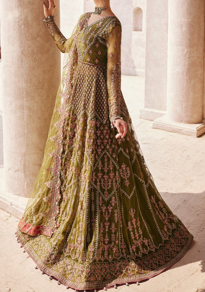 Emaan Adeel Pakistani Luxury Anarkali Net Dress - db22657