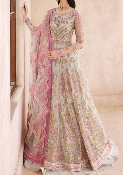 Emaan Adeel Pakistani Luxury Anarkali Net Dress - db22654