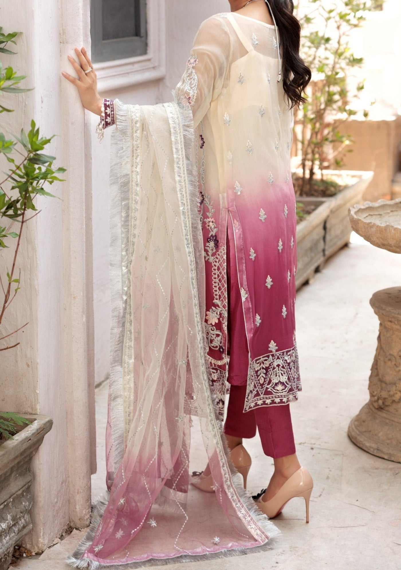 Emaan Adeel Value Luxury Pakistani Chiffon Dress - db19193